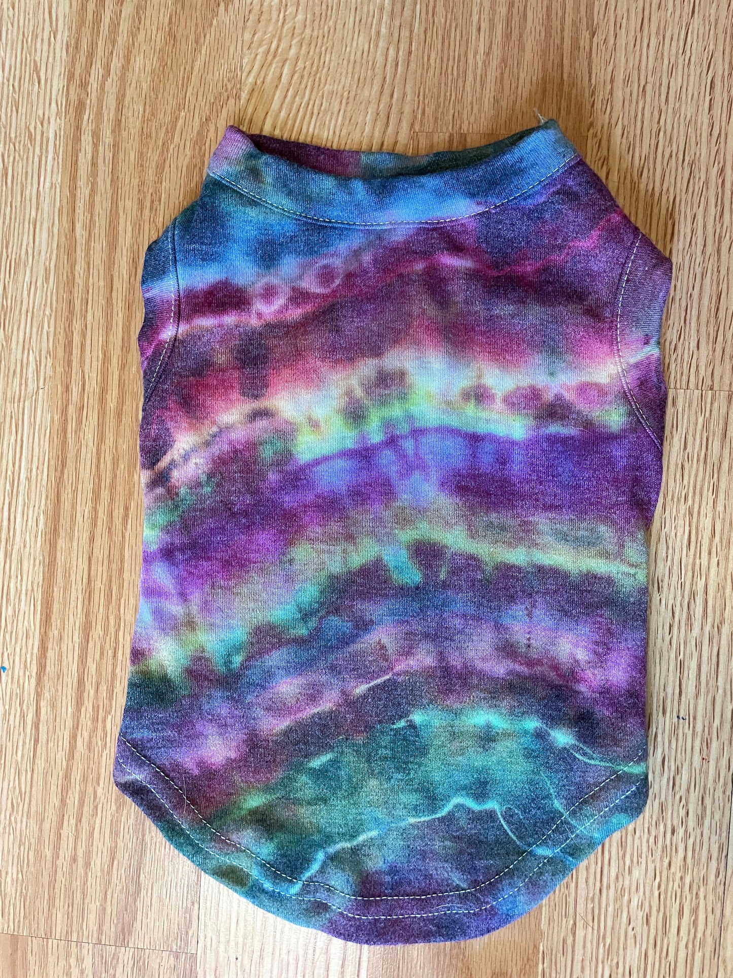 Geode Ice Tie Dye Dog Tshirt | Fits Small Dog | Hand-Dyed | One Of A Kind