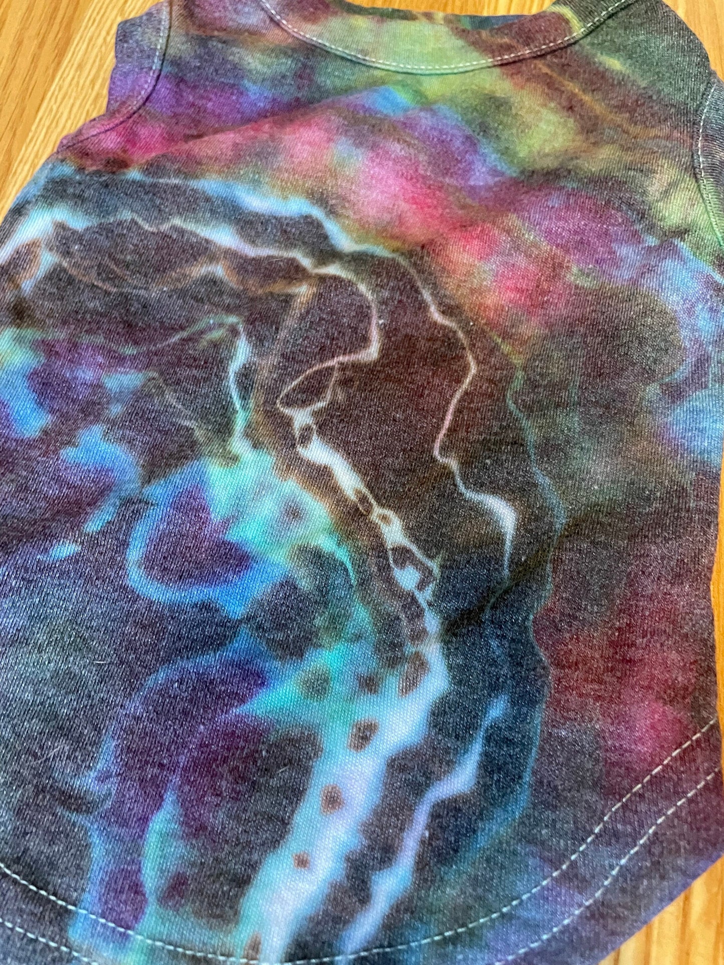 Small Dog Tie Dye Tshirt | Hand-Dyed | One Of A Kind