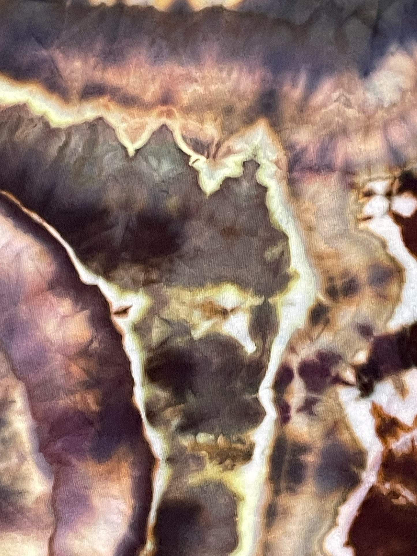 Long Sleeve Geode Tie Dye Shirt | Size Medium | Hand-Dyed | One Of A Kind