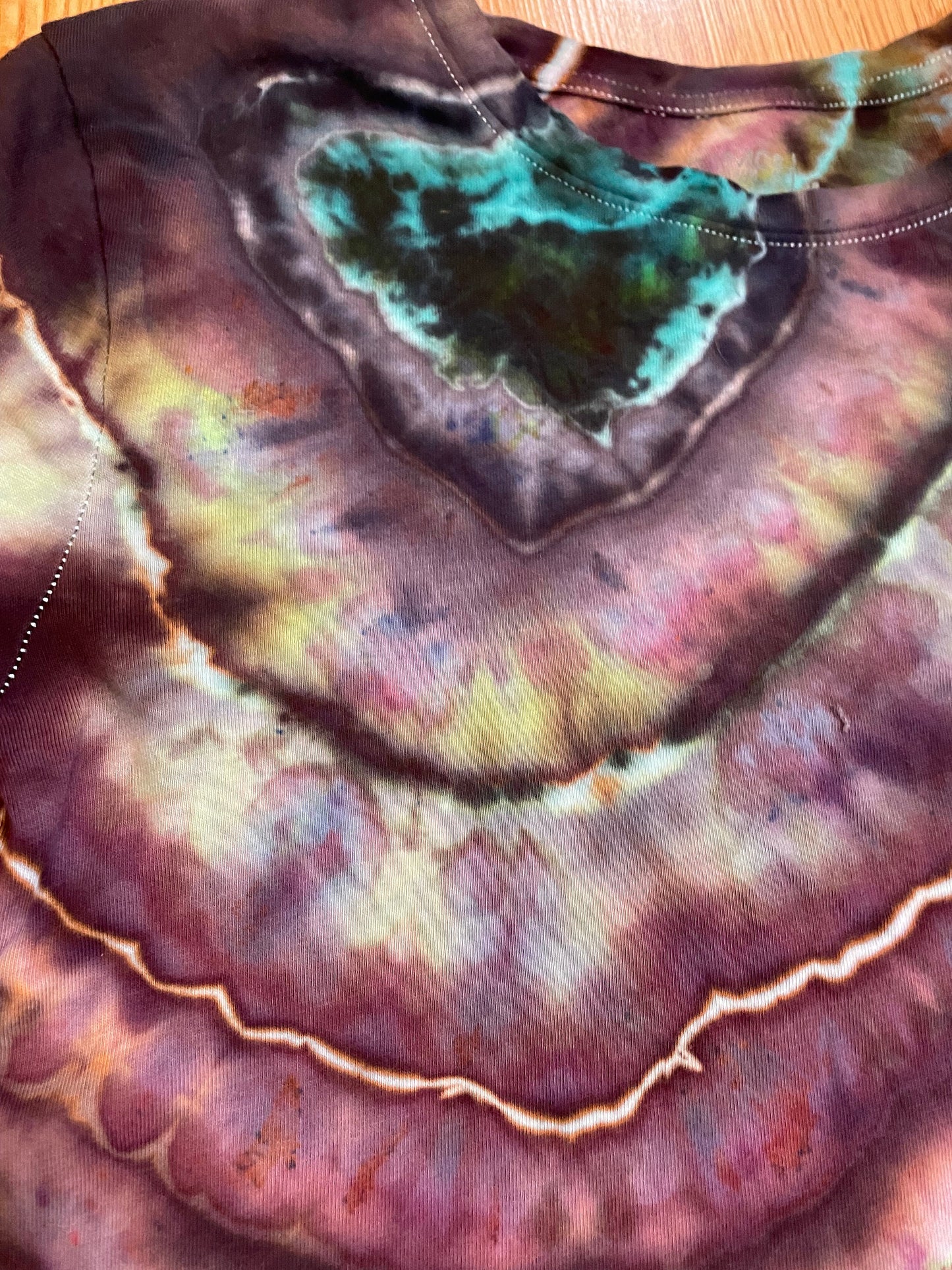 Earth Tone Long Sleeve Tie Dye Shirt | Size Medium | Hand-Dyed | One Of A Kind