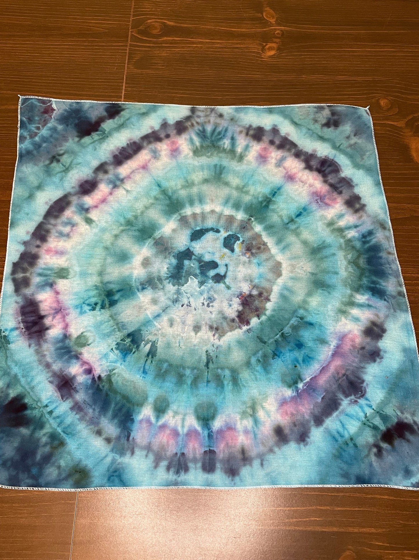 Blue Tie Dye Bandana