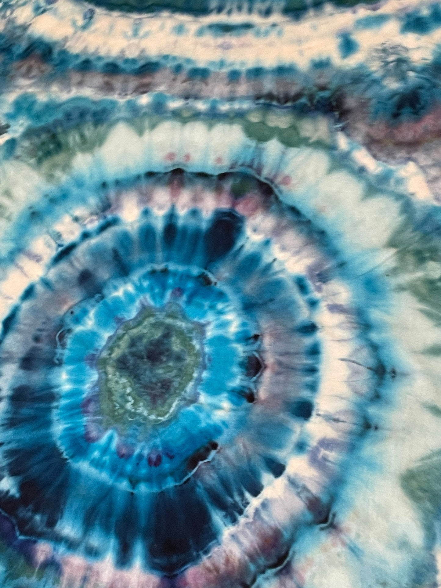 Blue Tie Dye Infinity Scarf | One Size | Hand-Dyed | One Of A Kind