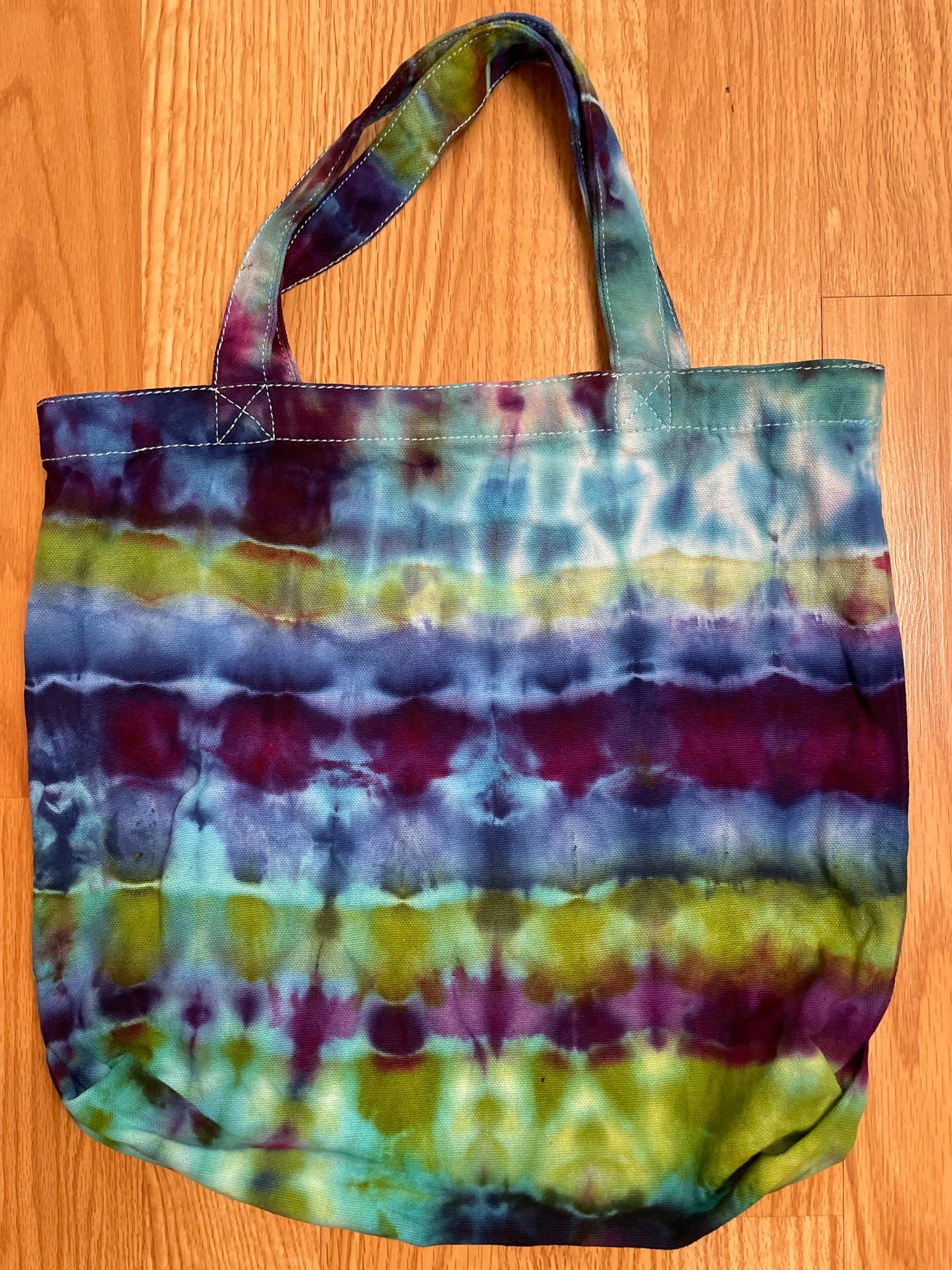 Kaleidoscope Tie Dye Canvas Tote | One Size | Hand-Dyed | One Of A Kind
