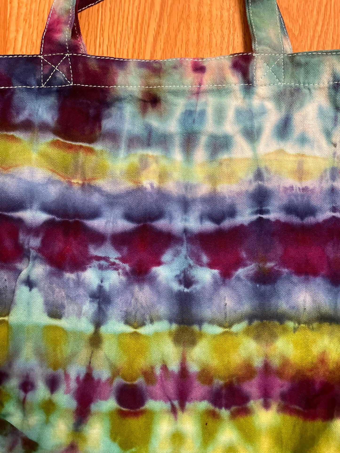 Kaleidoscope Tie Dye Canvas Tote | One Size | Hand-Dyed | One Of A Kind