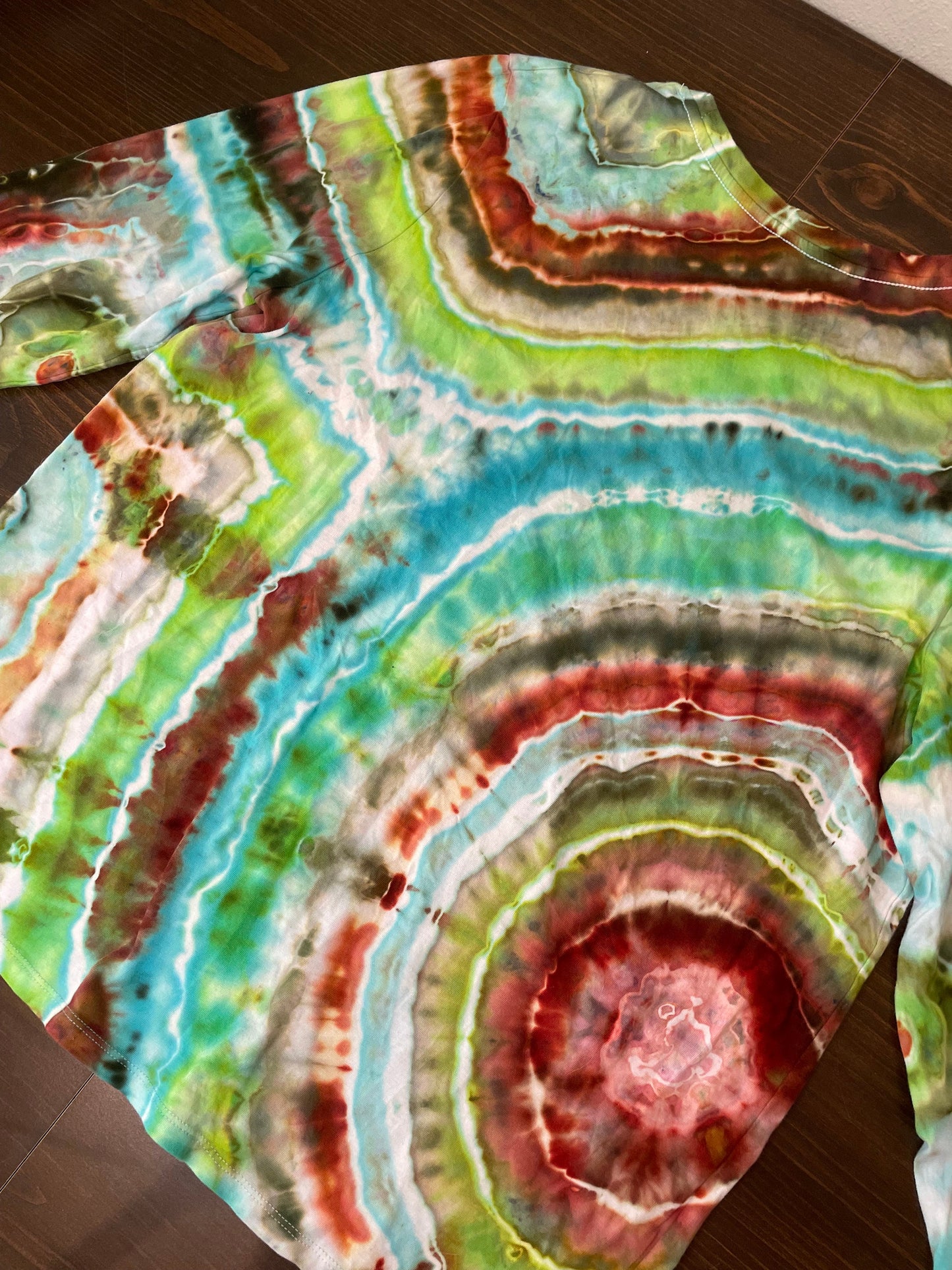 Geode Tie Dye Long Sleeve T-Shirt | Size XXL | Hand-Dyed | One Of A Kind
