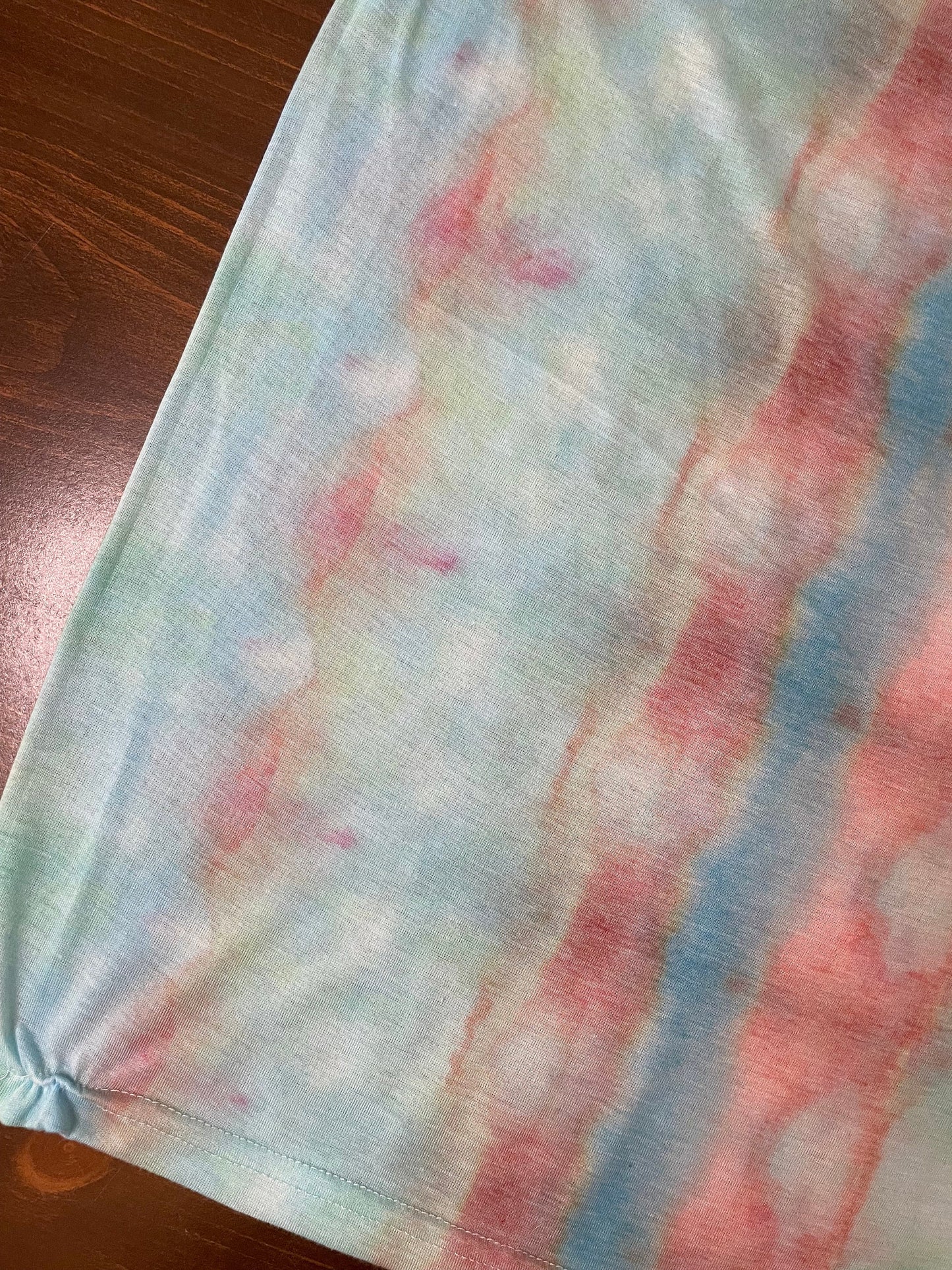 Red + Blue Tie Dye T-Shirt | Size Medium | Hand-Dyed | One Of A Kind