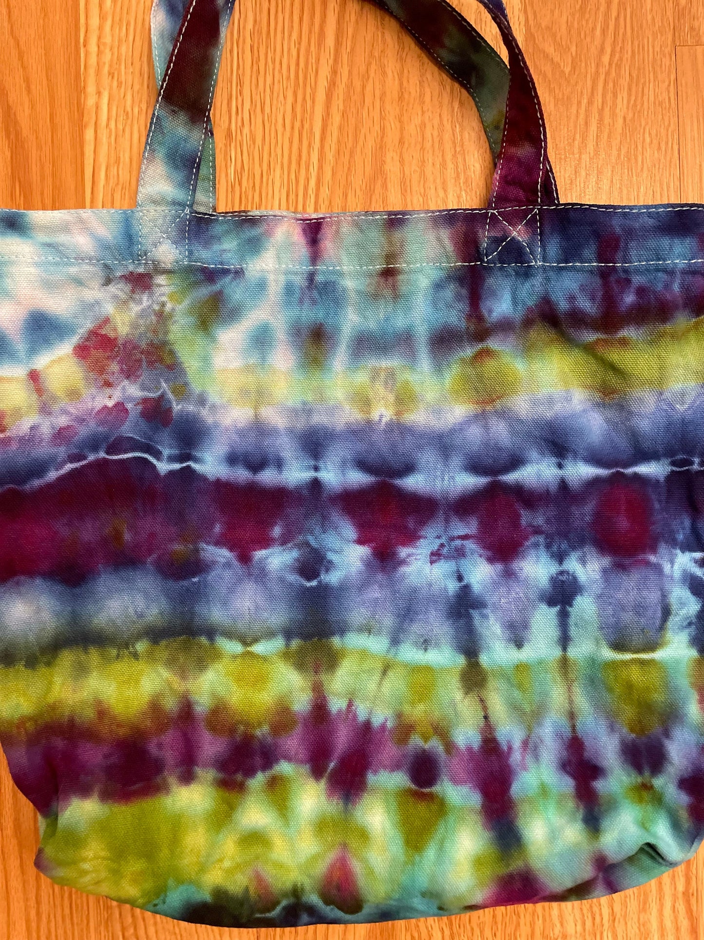 Kaleidoscope Tie Dye Canvas Tote | One Size | Hand-Dyed | One Of A Kind