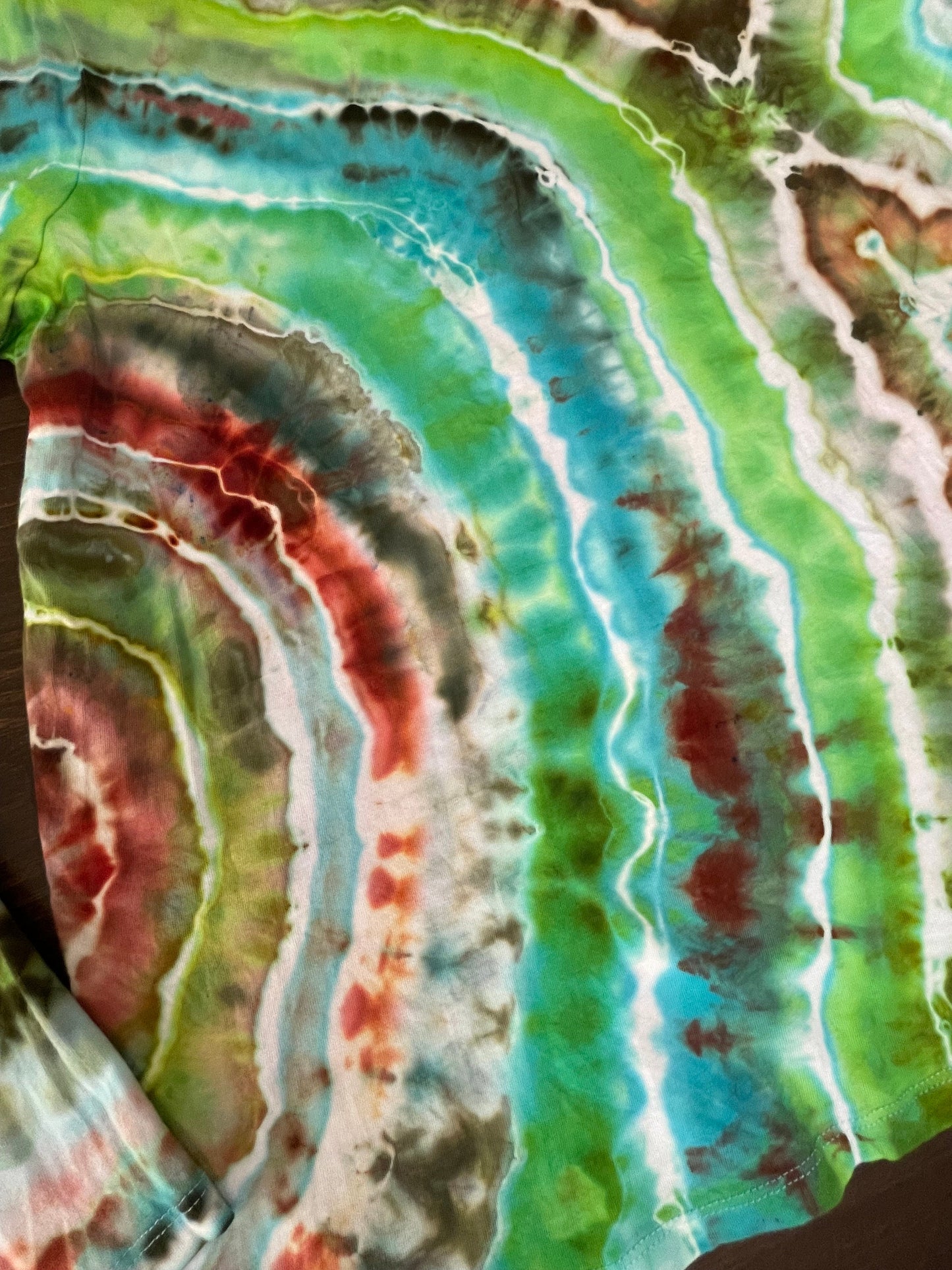 Geode Tie Dye Long Sleeve T-Shirt | Size XXL | Hand-Dyed | One Of A Kind