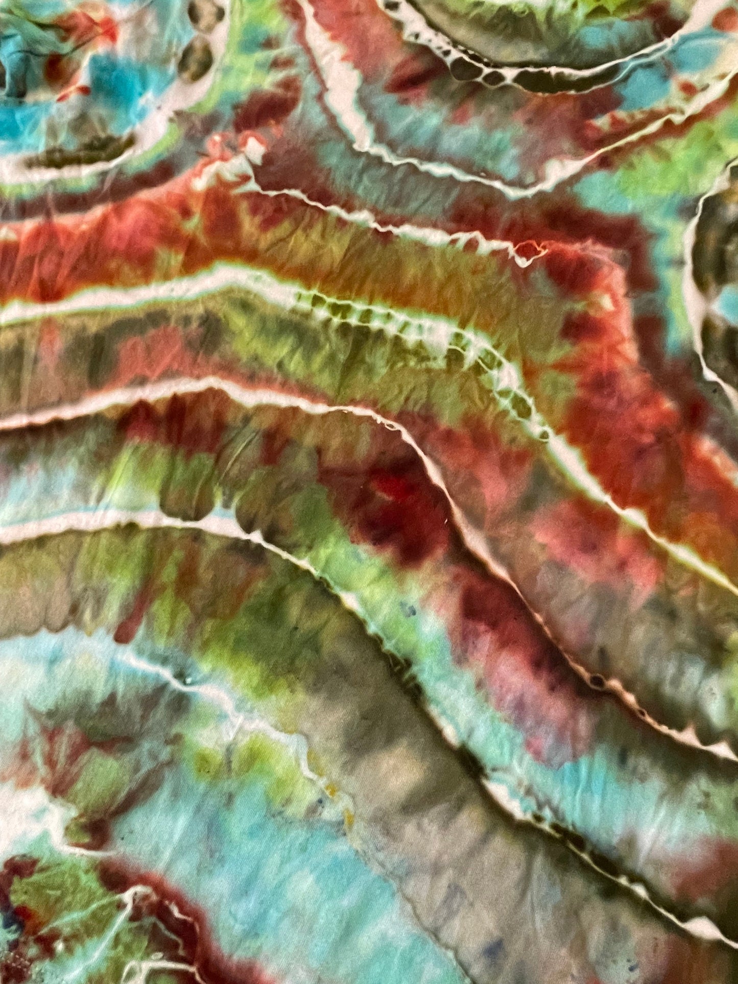 Geode Ice Tie Dye Long Sleeve T-Shirt | Size XL | Hand-Dyed | One Of A Kind