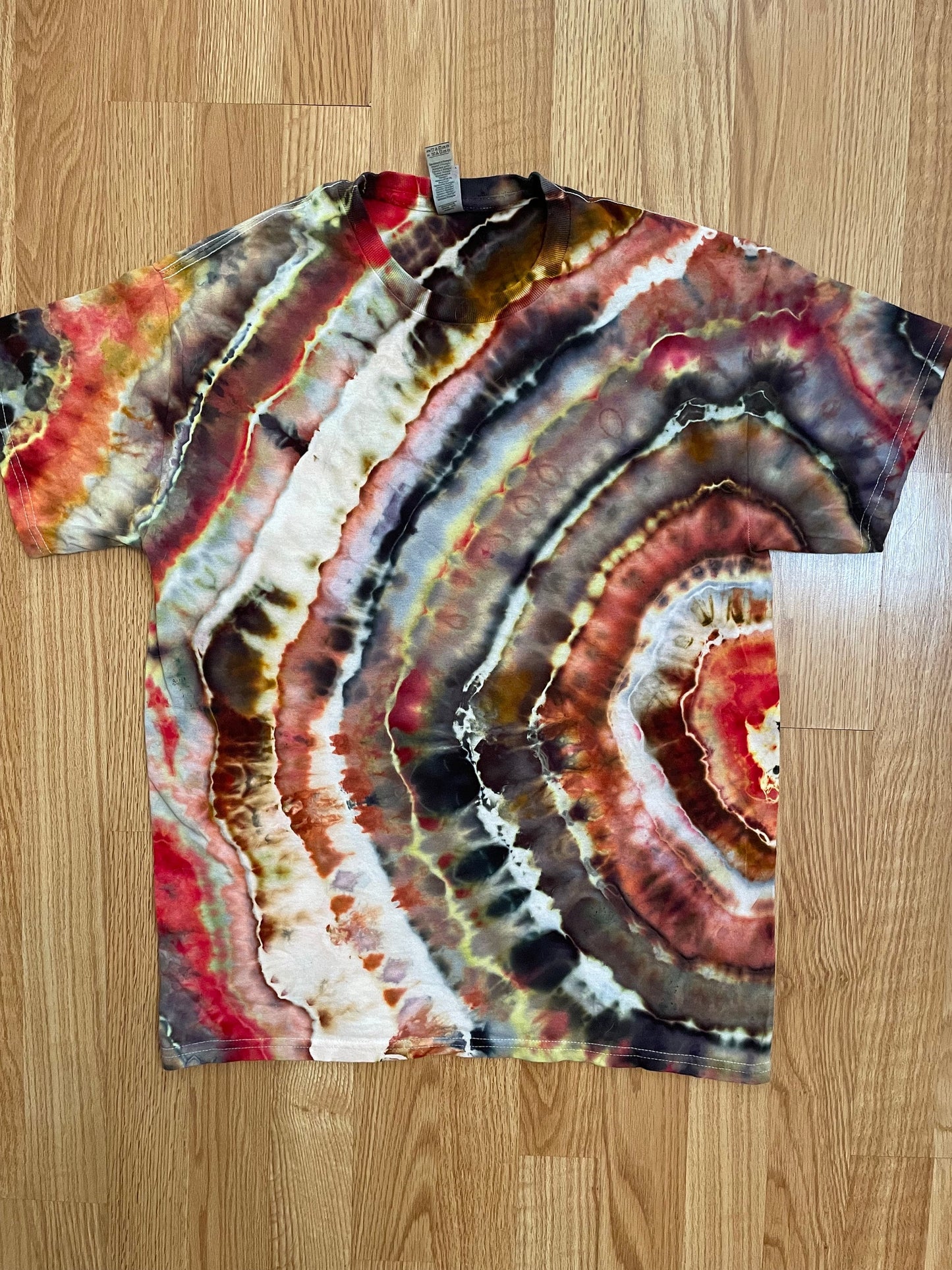 Tangerine Tie Dye T-Shirt | Unisex | Size Medium | One Of A Kind