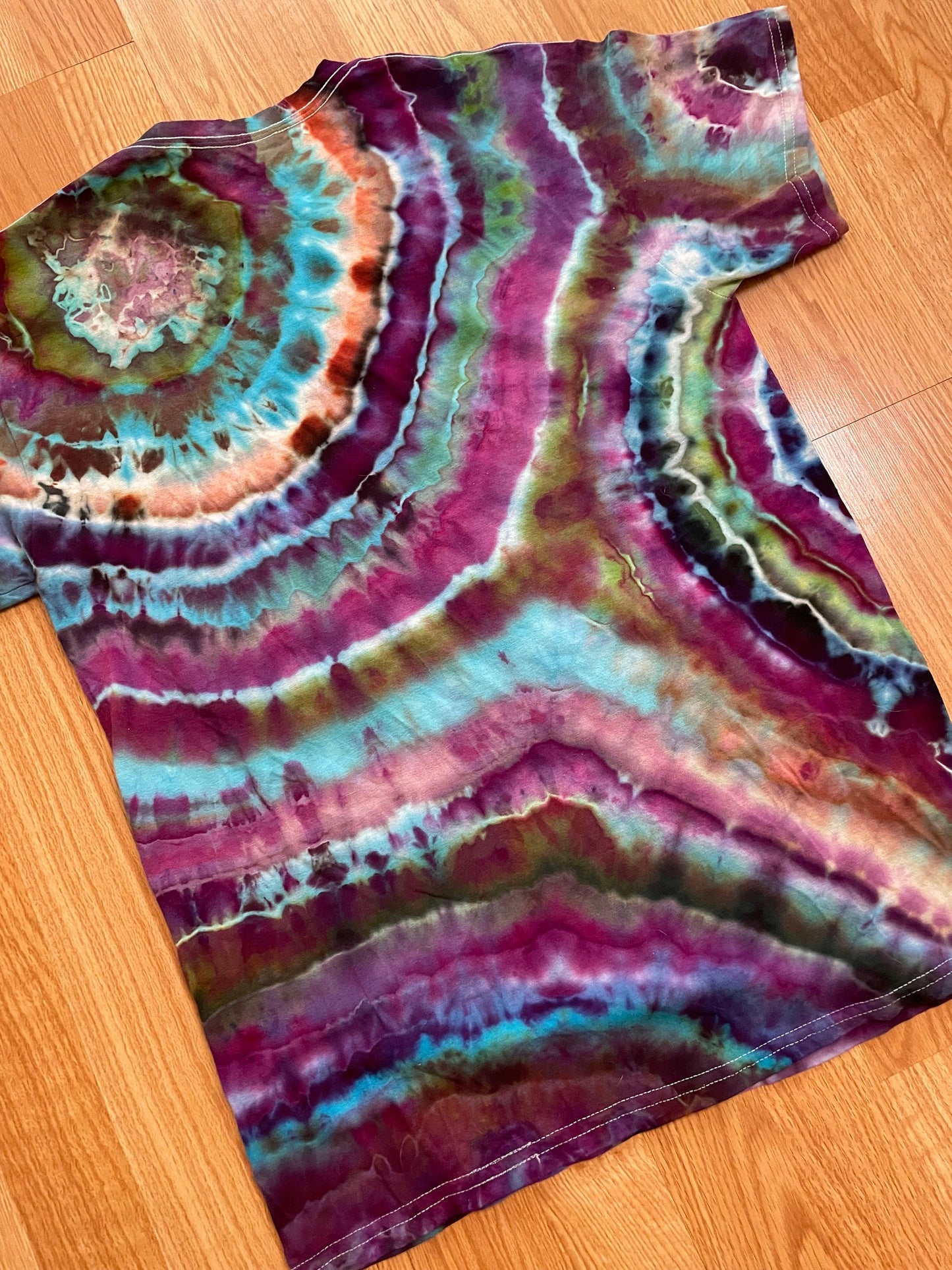 Purple Tie Dye T-Shirt | Unisex | Size Medium | 100% Cotton | One Of A Kind