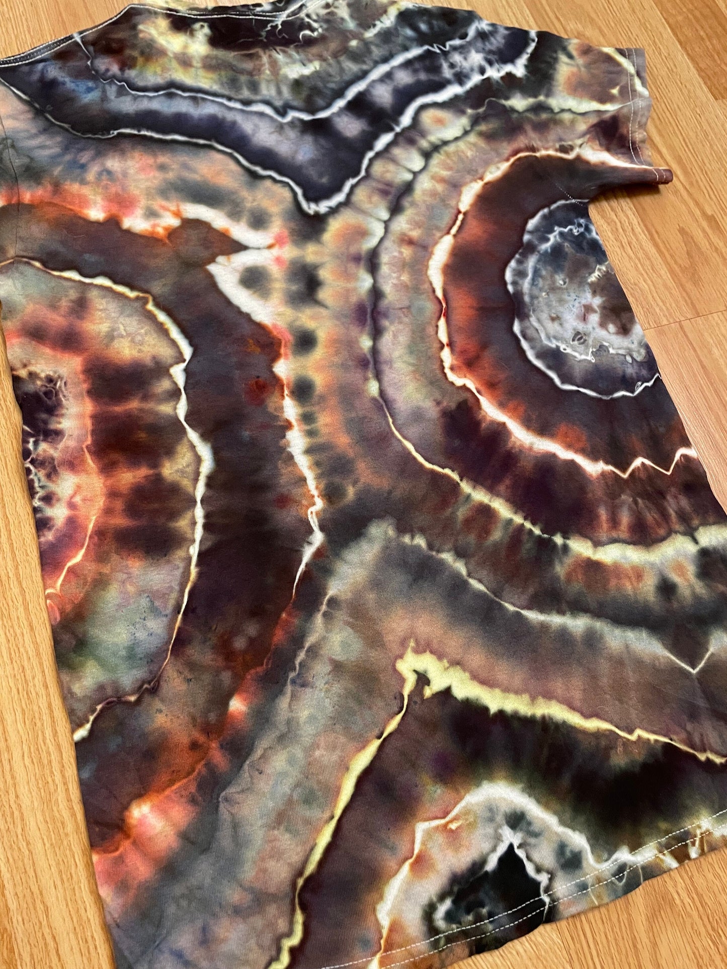 Brown + Black Tie Dye T-Shirt | Unisex | Size Small | One Of A Kind