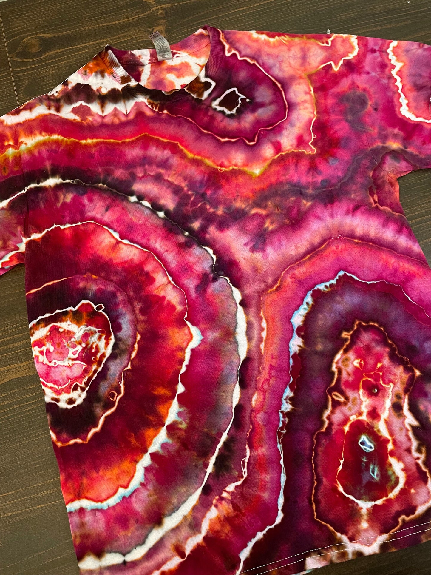 Red Tie Dye Tshirt | Size Medium | Hand-Dyed | One Of A Kind