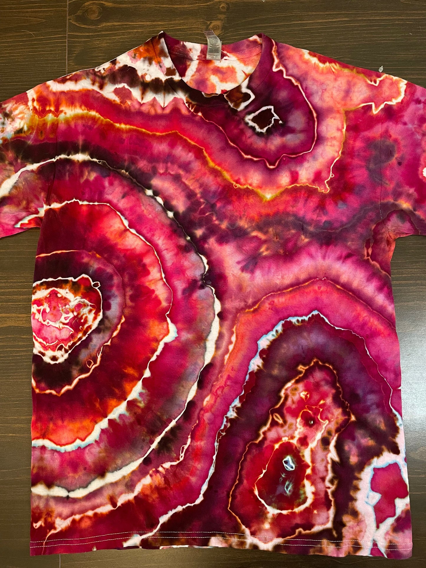 Red Tie Dye Tshirt | Size Medium | Hand-Dyed | One Of A Kind
