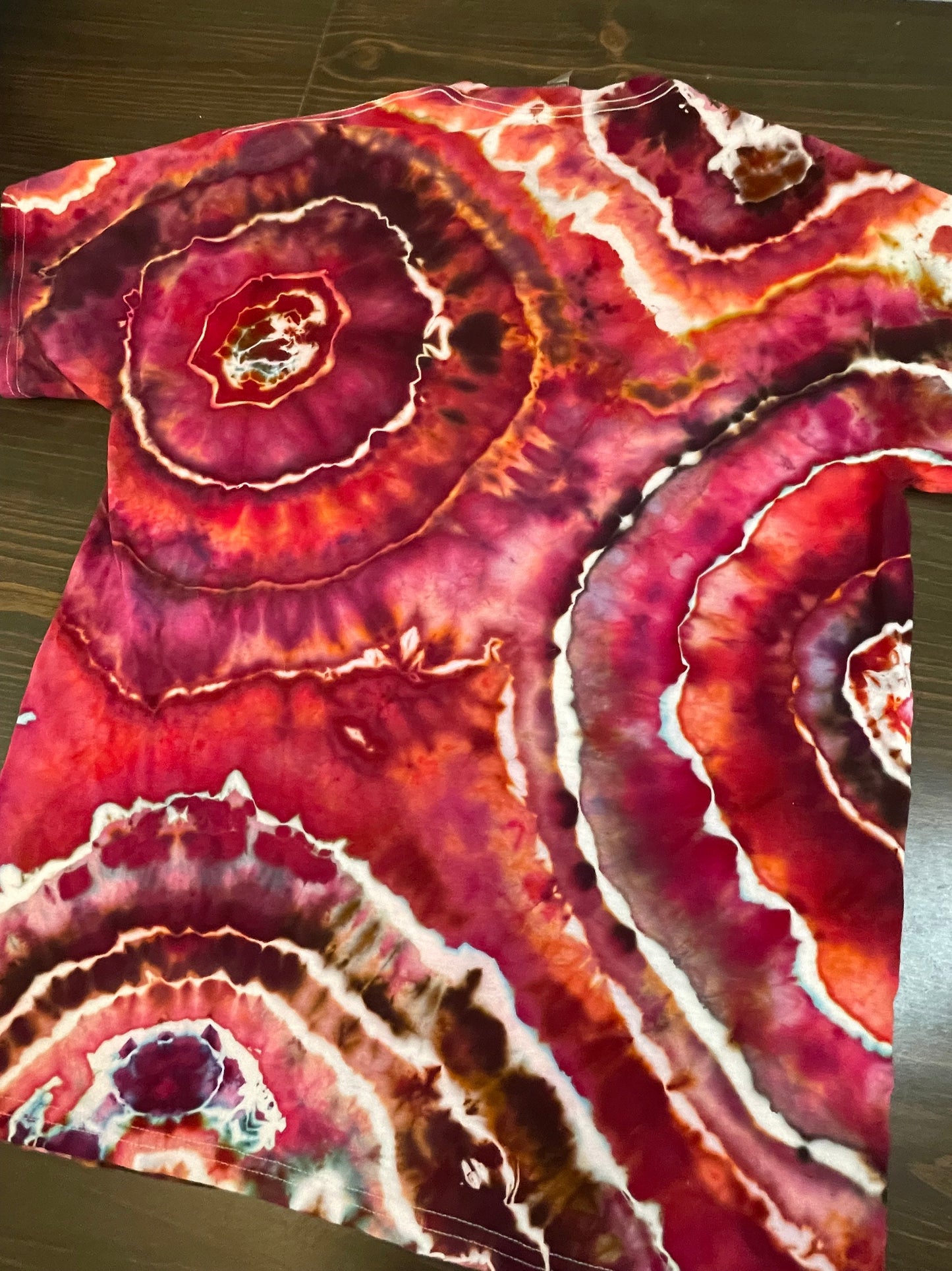 Red Tie Dye Tshirt | Size Medium | Hand-Dyed | One Of A Kind