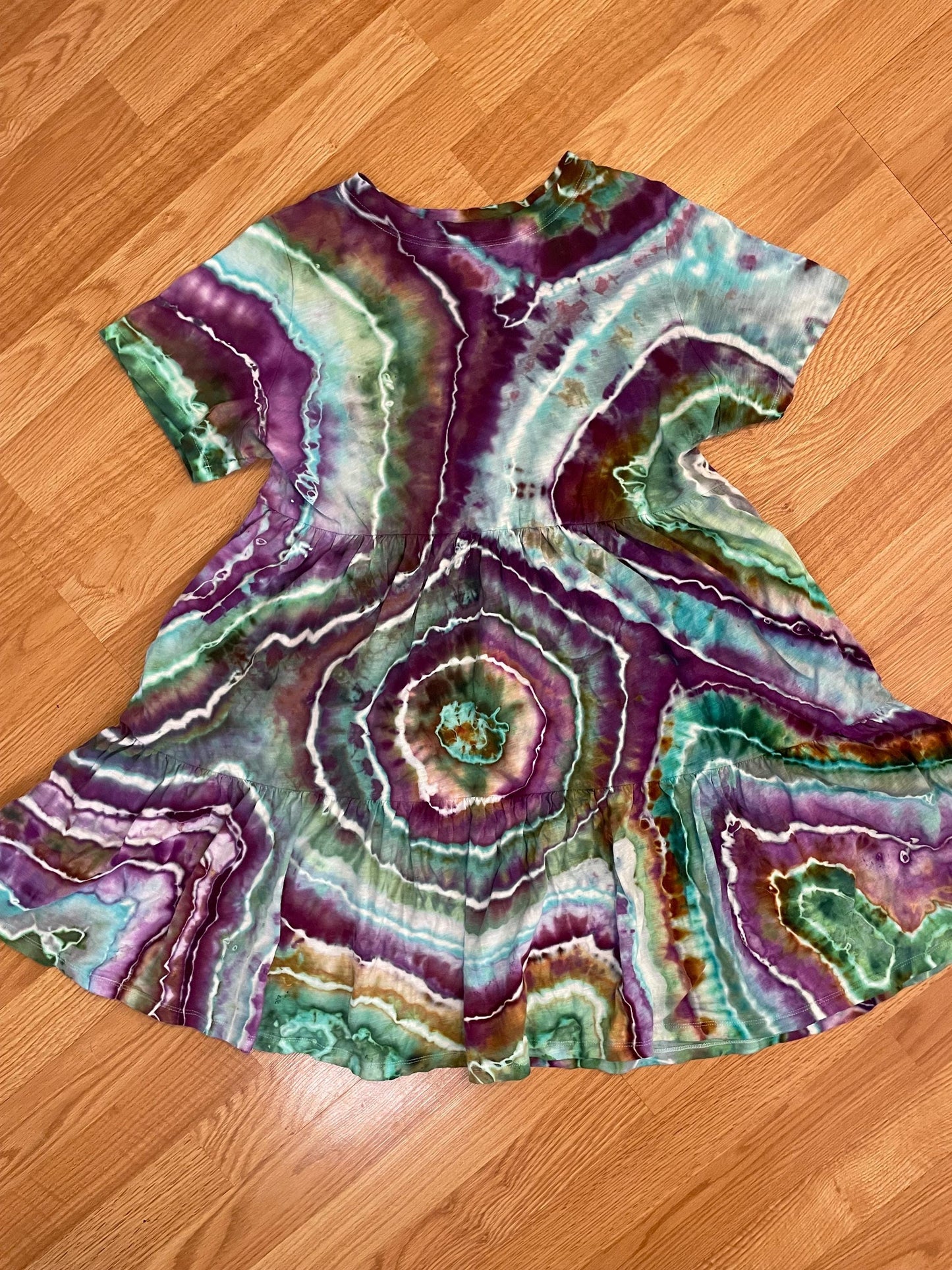 Upcycled Old Navy Tie Dye Dress | Size Medium | Hand Dyed | One Of A Kind
