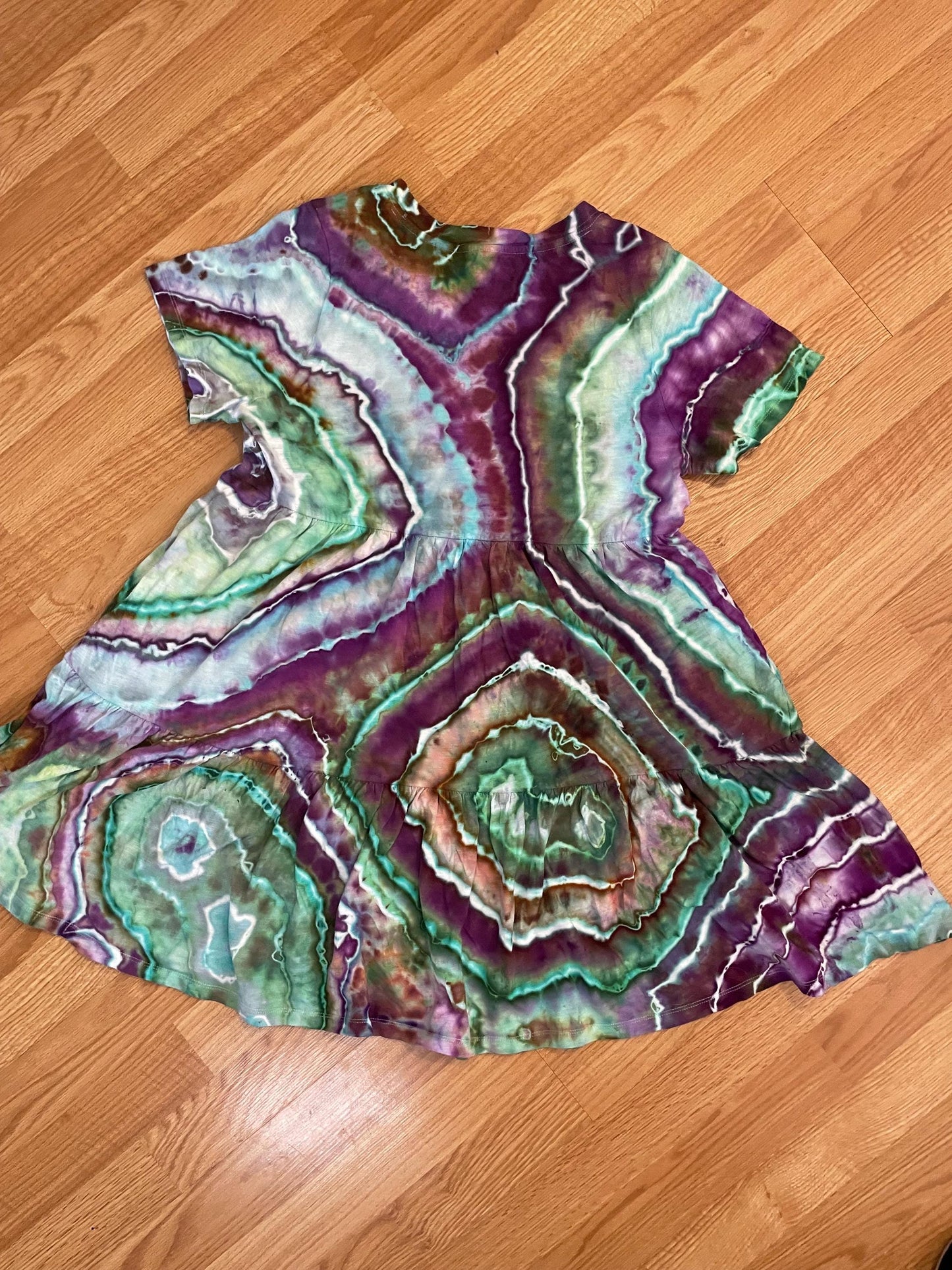 Upcycled Old Navy Tie Dye Dress | Size Medium | Hand Dyed | One Of A Kind