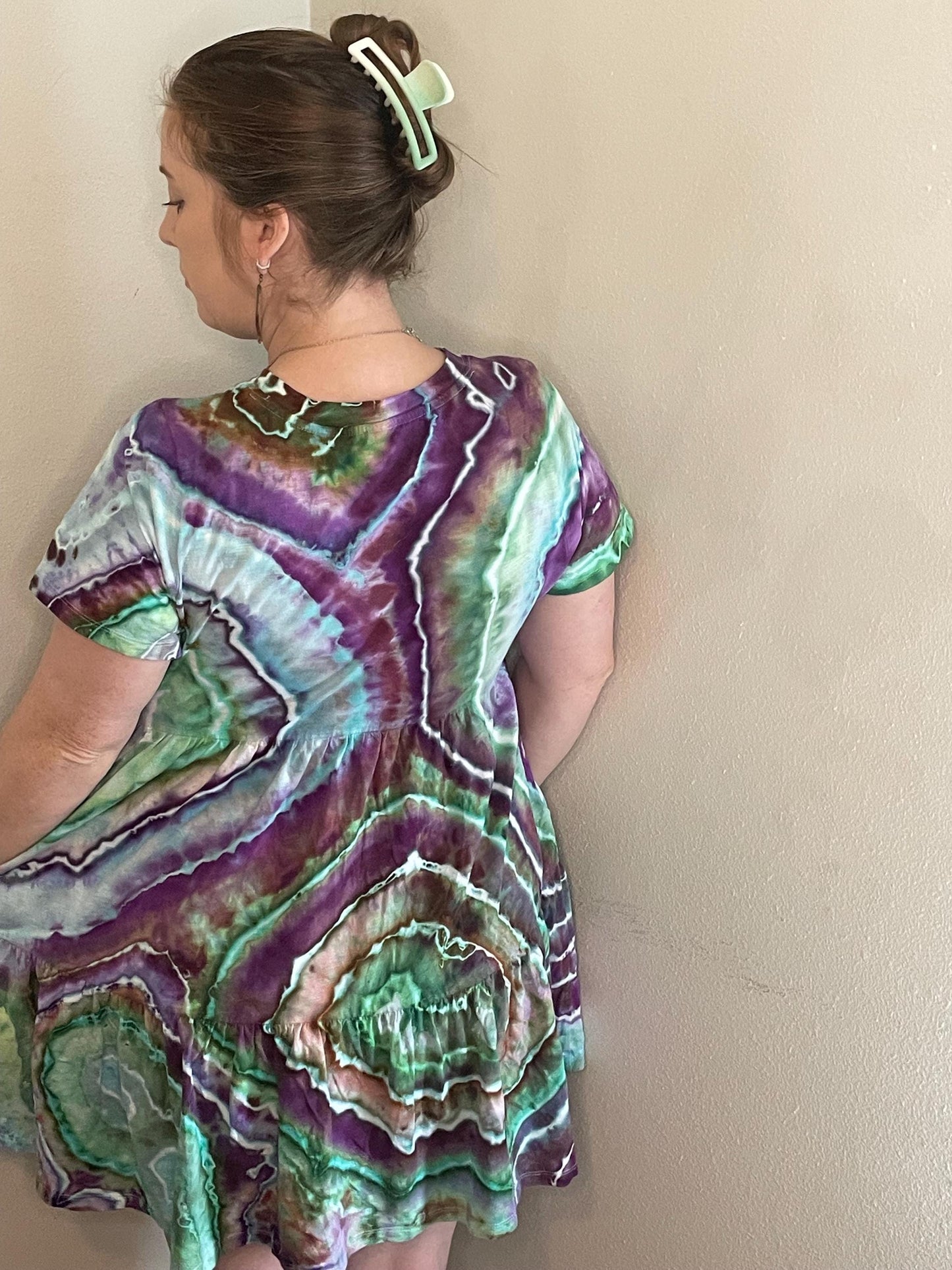 Upcycled Old Navy Tie Dye Dress | Size Medium | Hand Dyed | One Of A Kind