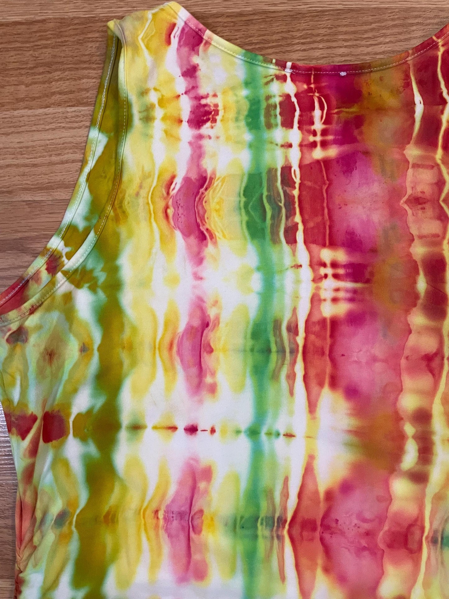 Upcycled Tie Dye Tank Top: Women’s Size Small/Medium, Hand-Dyed, One of a Kind