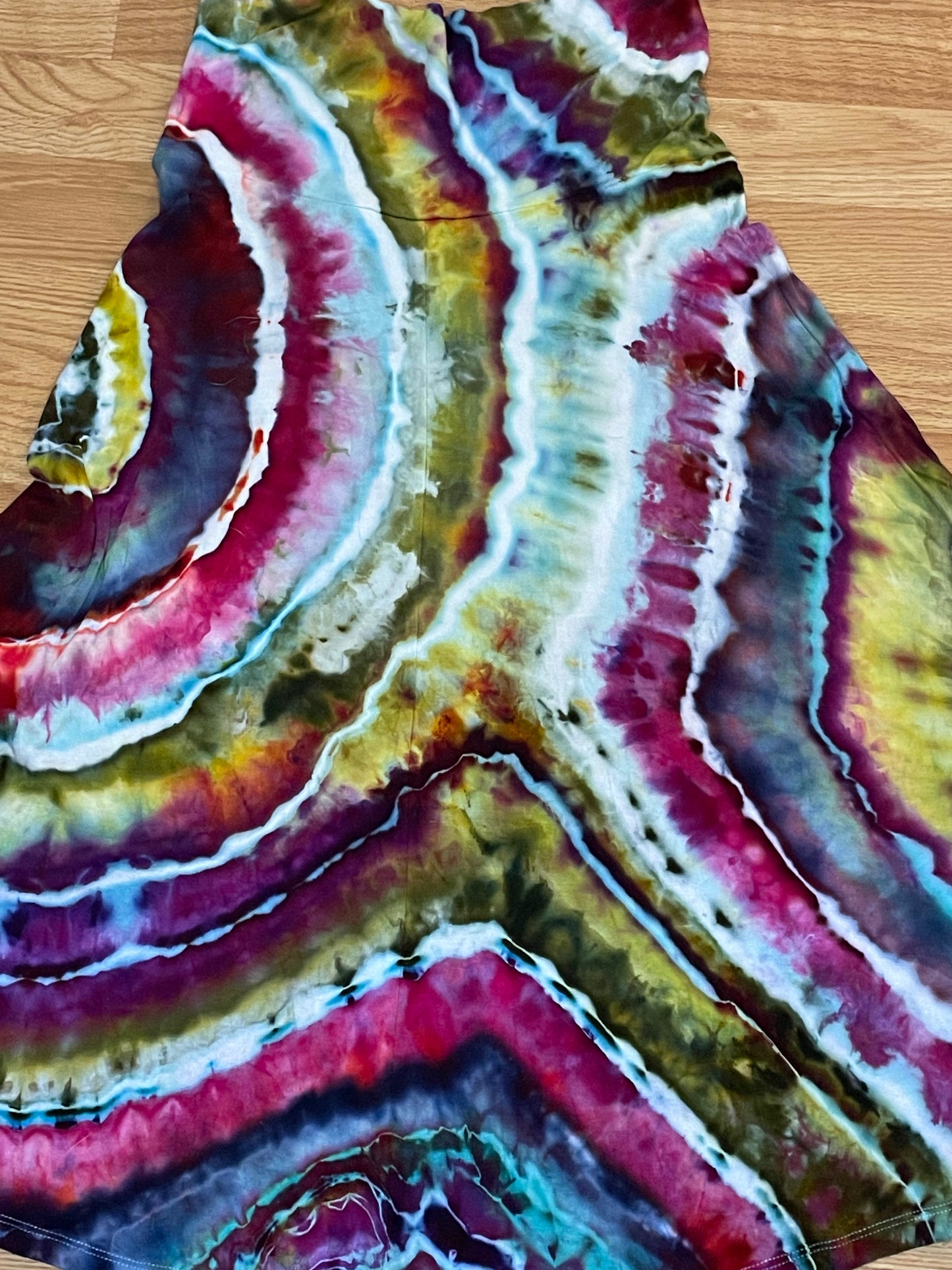 Geode Tie Dye Skirt | Size Small | One Of A Kind