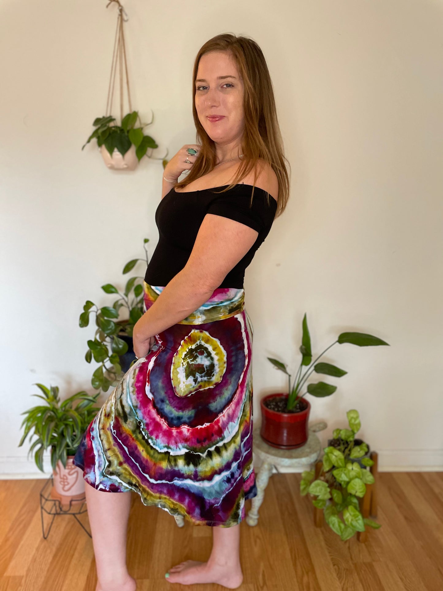 Geode Tie Dye Skirt | Size Small | One Of A Kind
