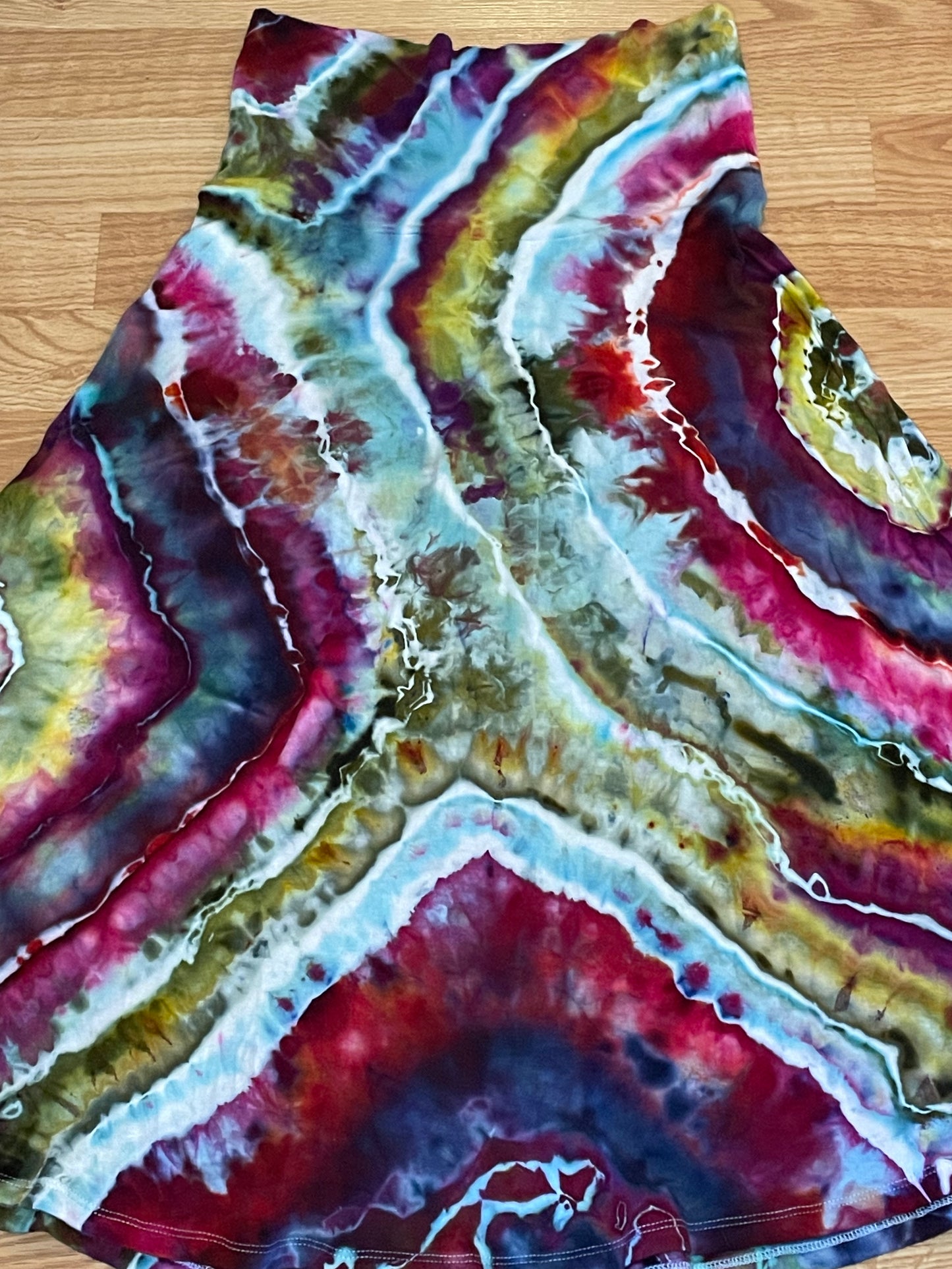 Geode Tie Dye Skirt | Size Small | One Of A Kind