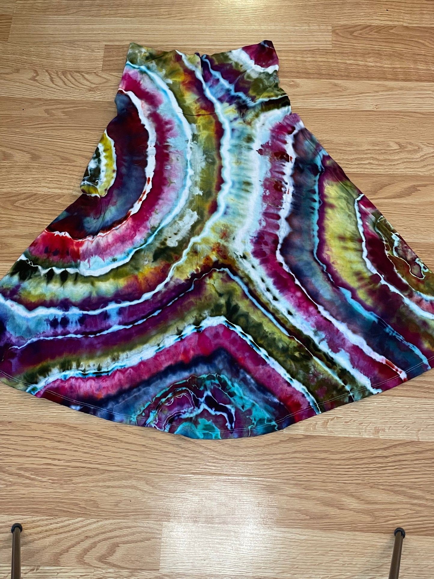 Geode Tie Dye Skirt | Size Small | One Of A Kind