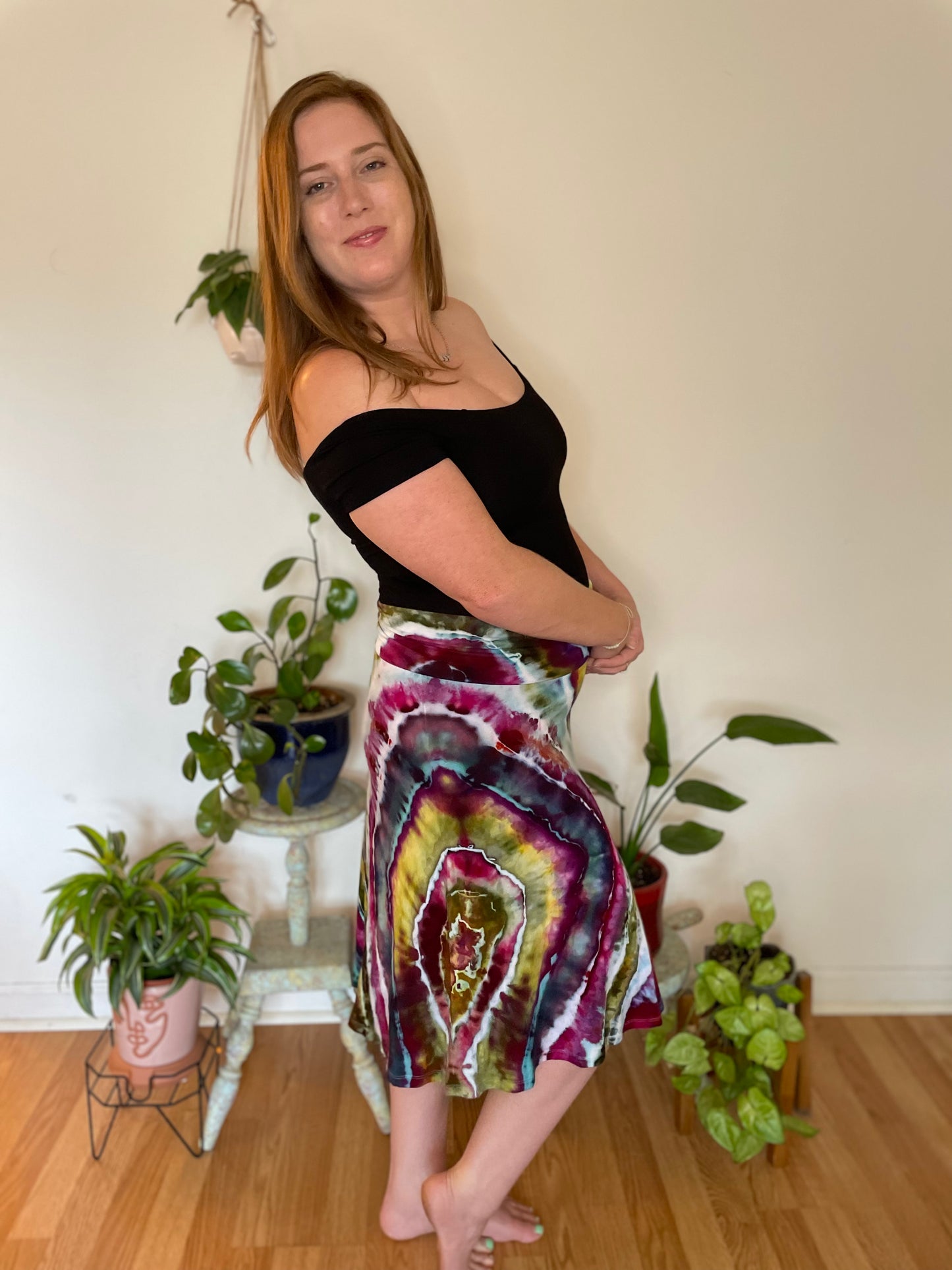 Geode Tie Dye Skirt | Size Small | One Of A Kind