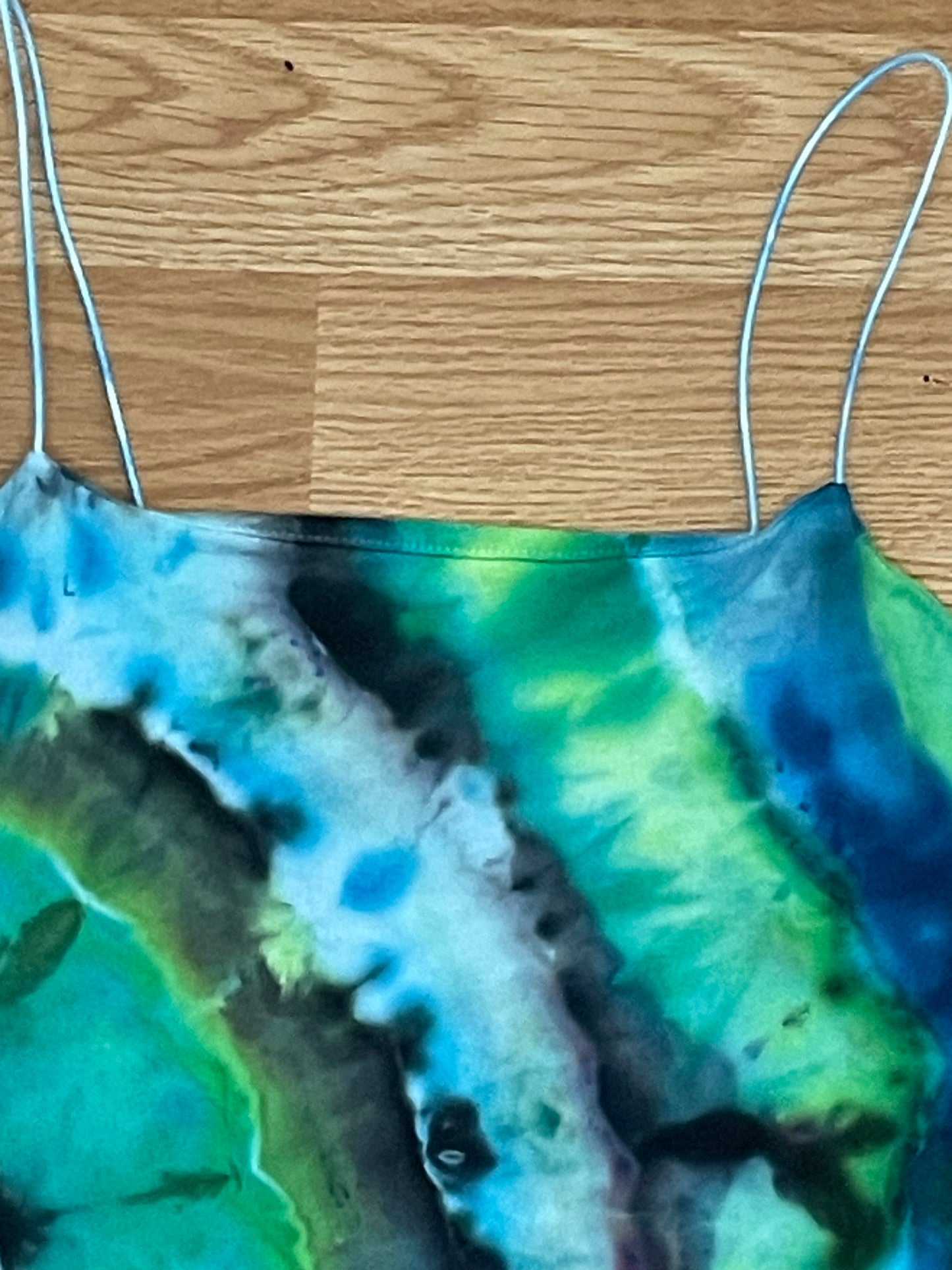 Blue + Green Tie Dye Body Suit | Size Small | One Of A Kind