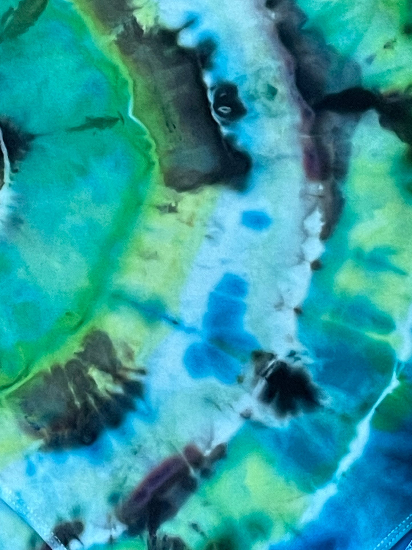 Blue + Green Tie Dye Body Suit | Size Small | One Of A Kind