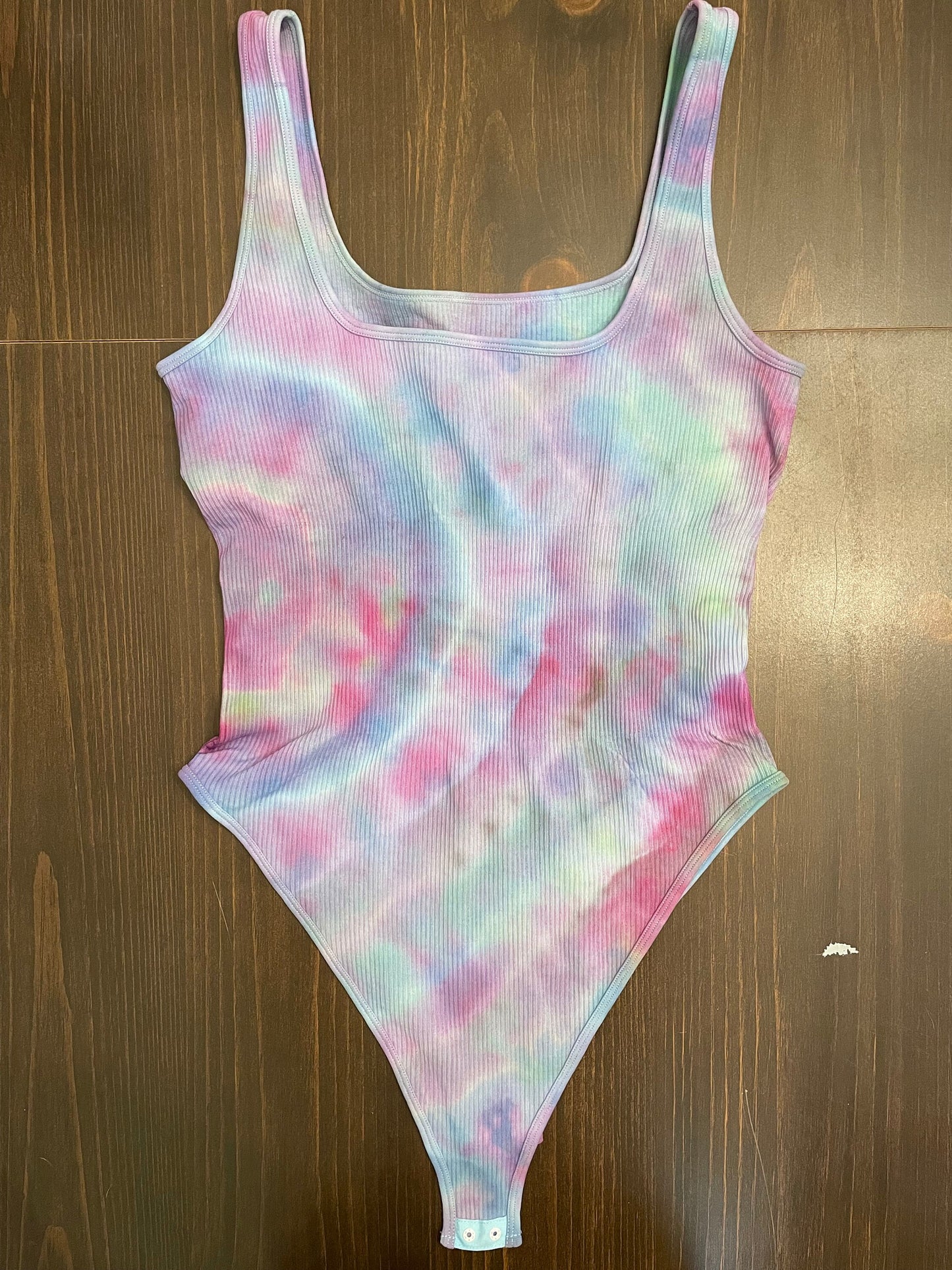 Tie Dye Bodysuit | Size Large | Hand-Dyed | One Of A Kind