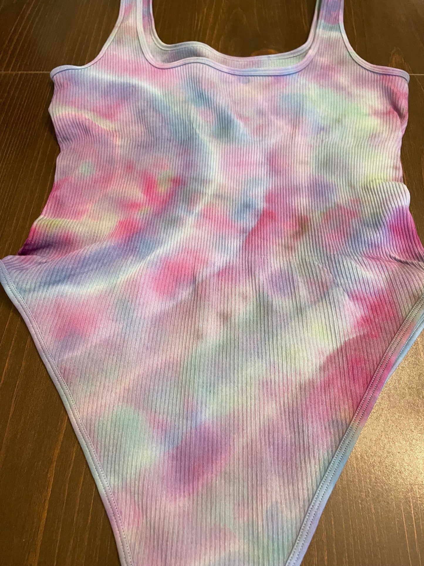 Tie Dye Bodysuit | Size Large | Hand-Dyed | One Of A Kind