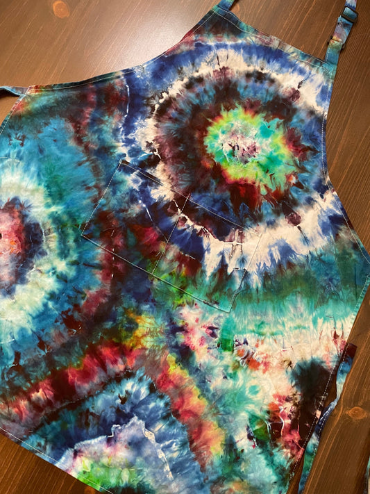 Tie Dye Apron | One Size | Hand-Dyed | One Of A Kind