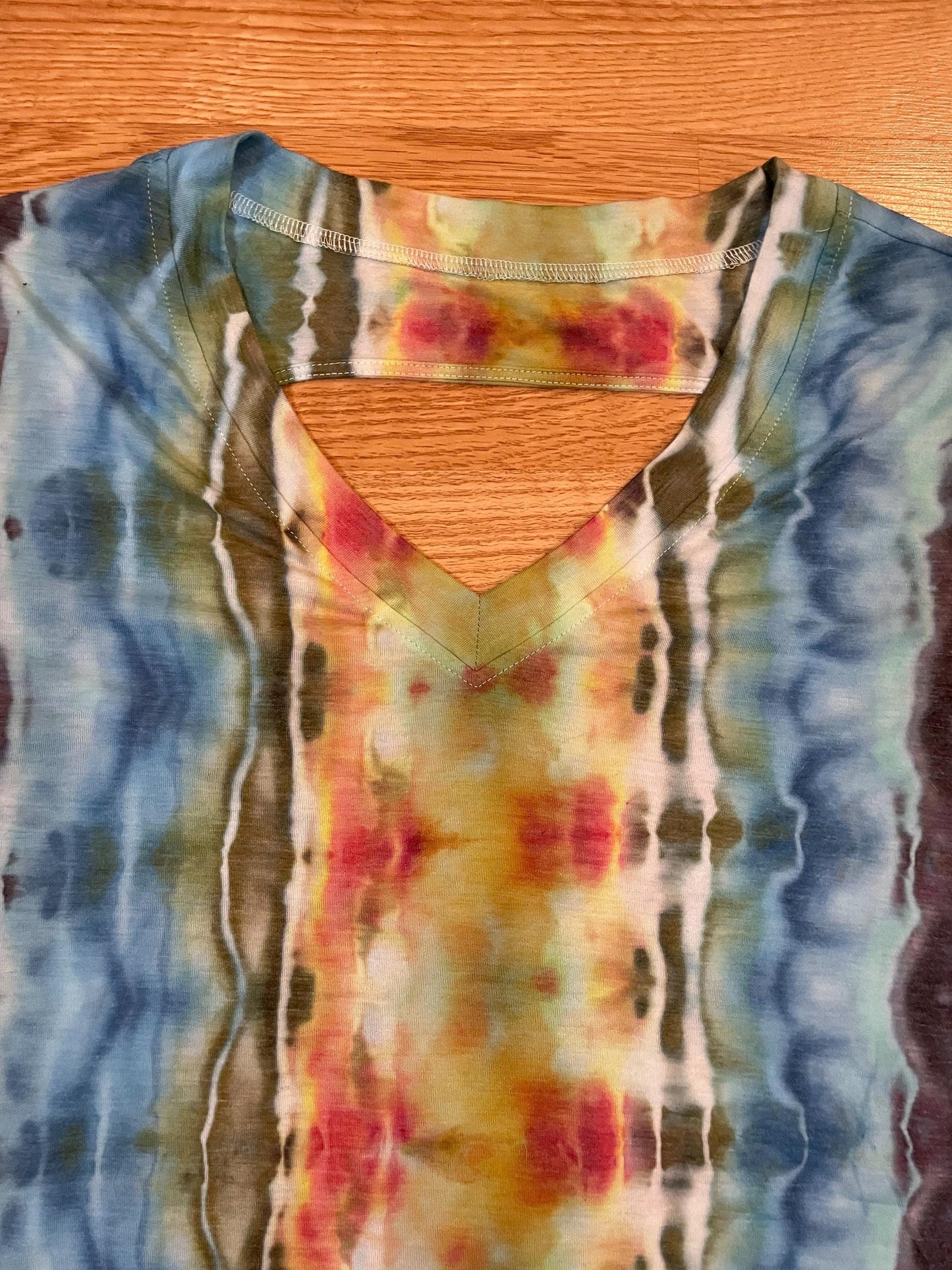 Upcycled Psychedelic Tie Dye Top: Size Small/Medium, Hand Dyed, One of a Kind