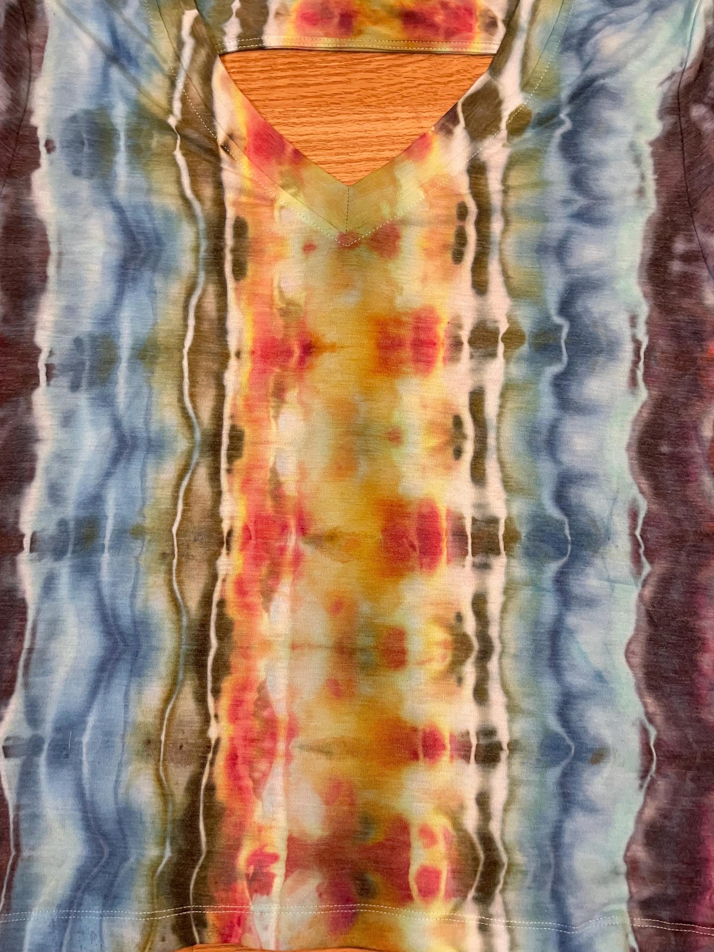 Upcycled Psychedelic Tie Dye Top: Size Small/Medium, Hand Dyed, One of a Kind