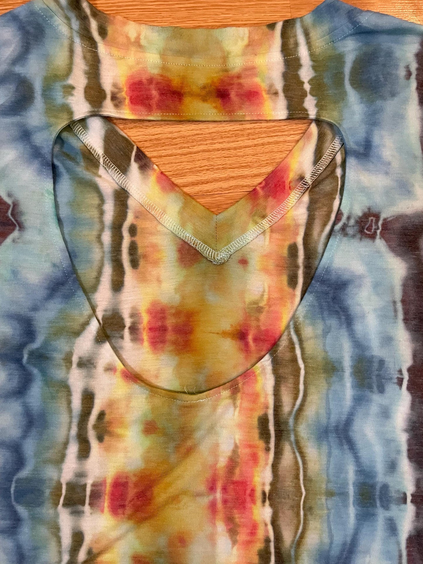 Upcycled Psychedelic Tie Dye Top: Size Small/Medium, Hand Dyed, One of a Kind