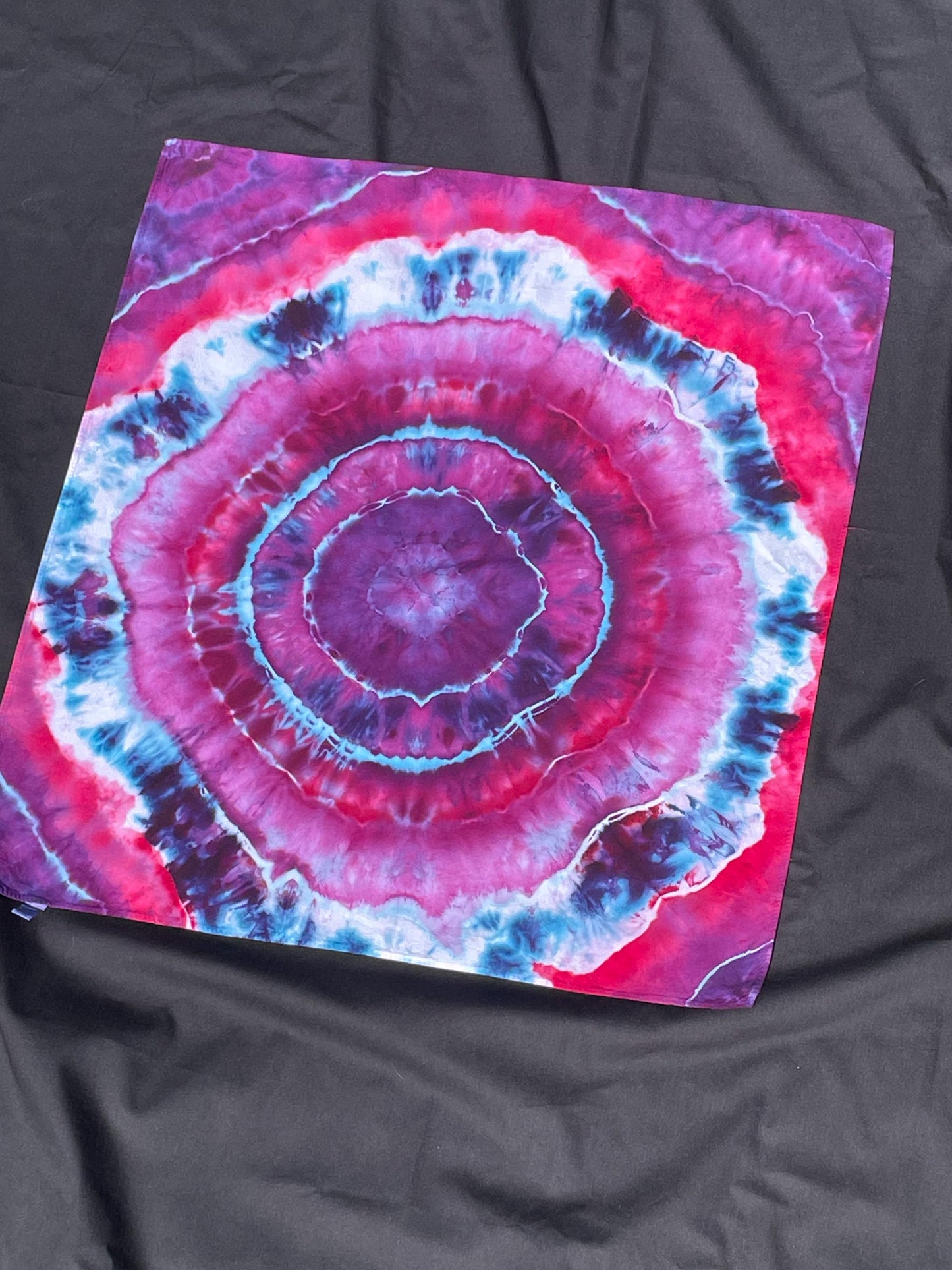 Hot Pink Geode Ice Tie Dye Bandana