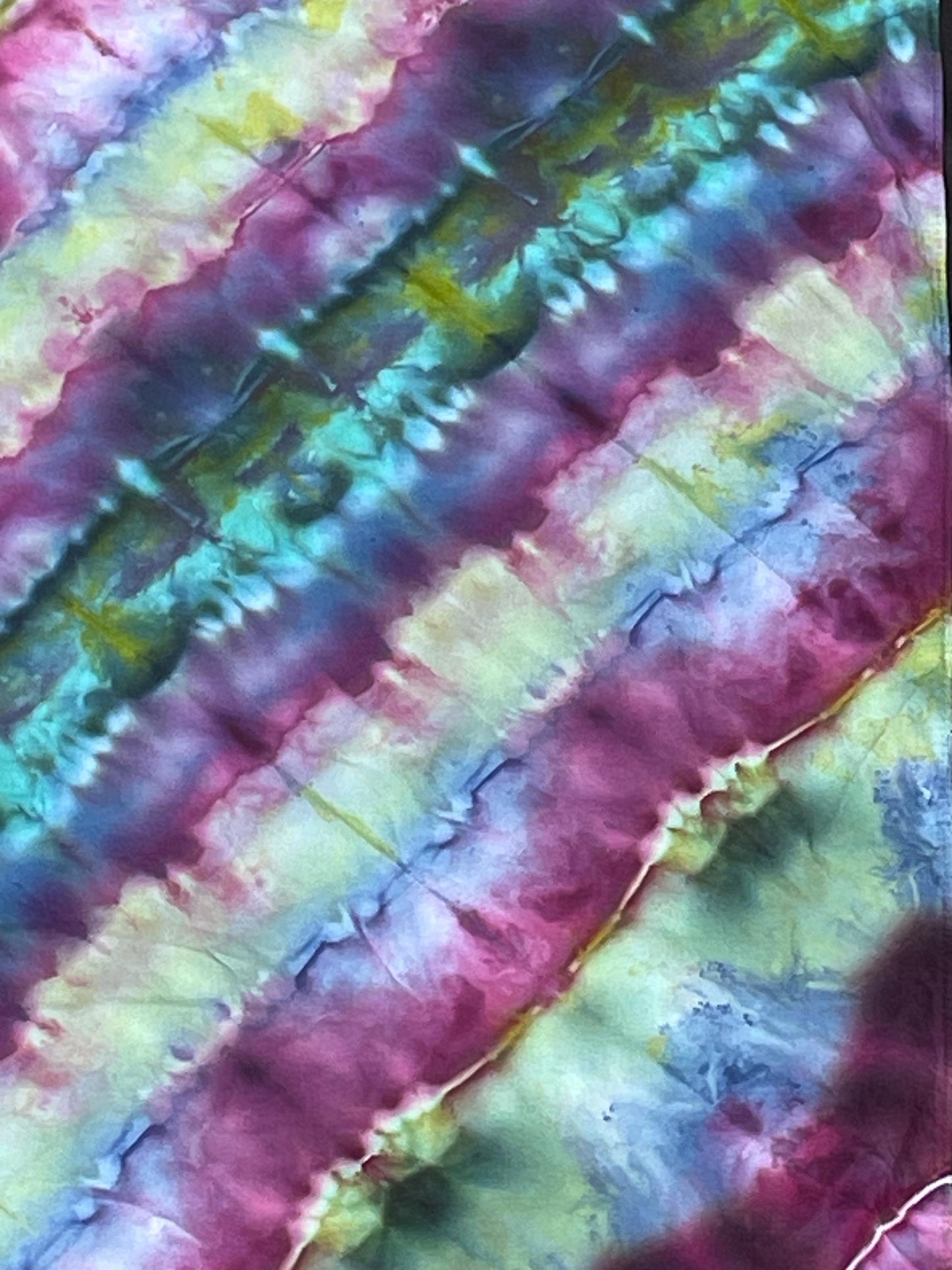 Flowing Ice Tie Dye Bandana: Hand-Dyed, One Of A Kind