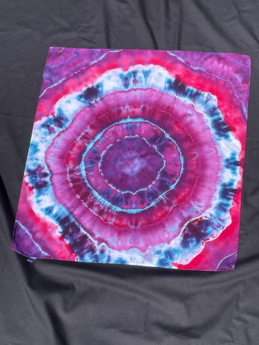 Hot Pink Geode Ice Tie Dye Bandana