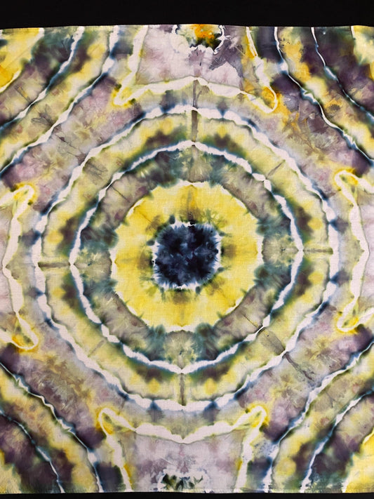 Mirror Ice Tie Dye Bandana: Hand-Dyed, One Of A Kind