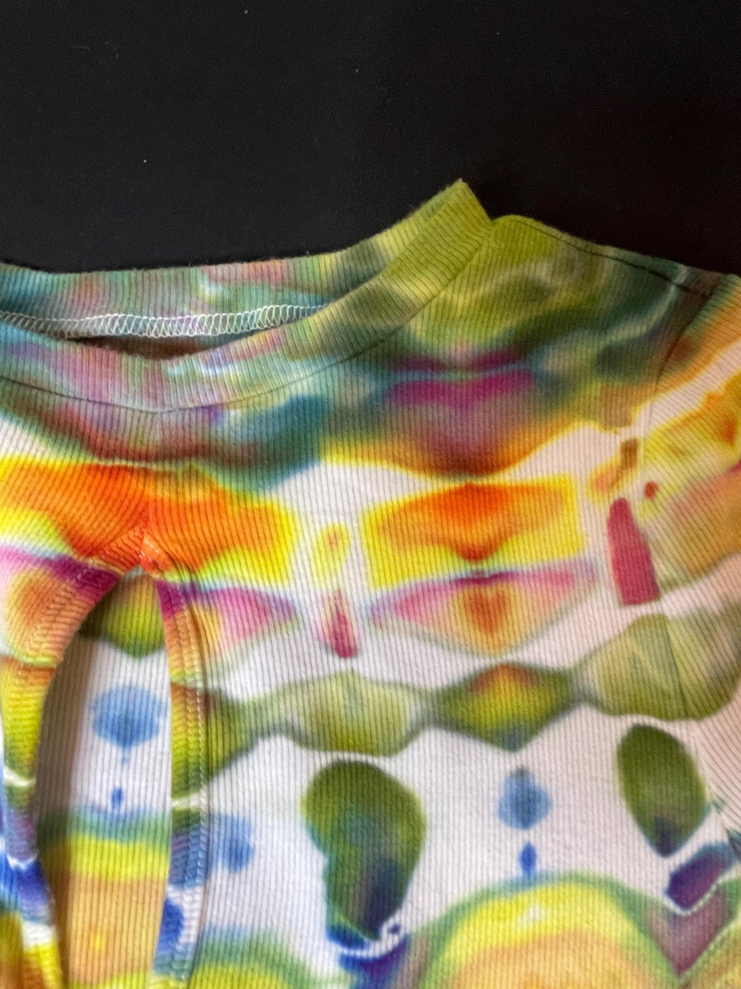 Upcycled Aeropostale Tie Dye Crop Top: Size XS, Long Sleeve, Hand-Dyed, One Of A Kind