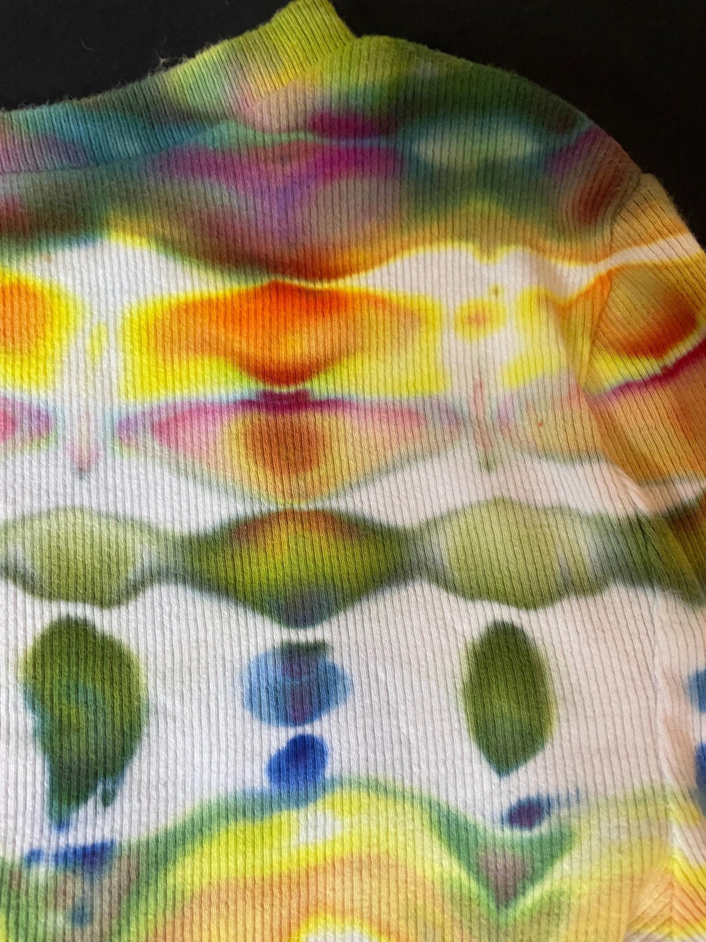 Upcycled Aeropostale Tie Dye Crop Top: Size XS, Long Sleeve, Hand-Dyed, One Of A Kind